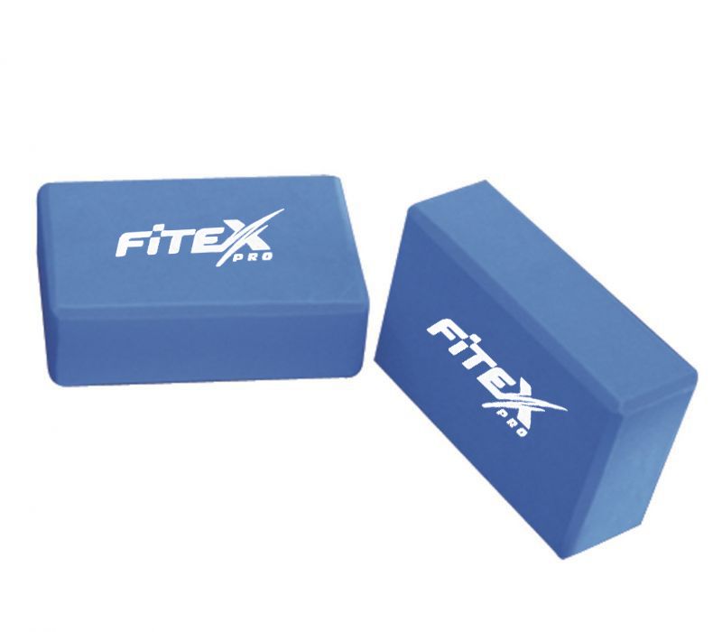 FTX-1219 Блок для йоги синий 23х15х7.6 см