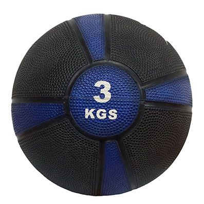 FTX-1212-3kg Медбол мяч 3 кг, черный с голубым